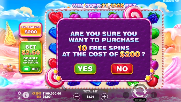 Comment acheter du bonus sur Sweet Bonanza